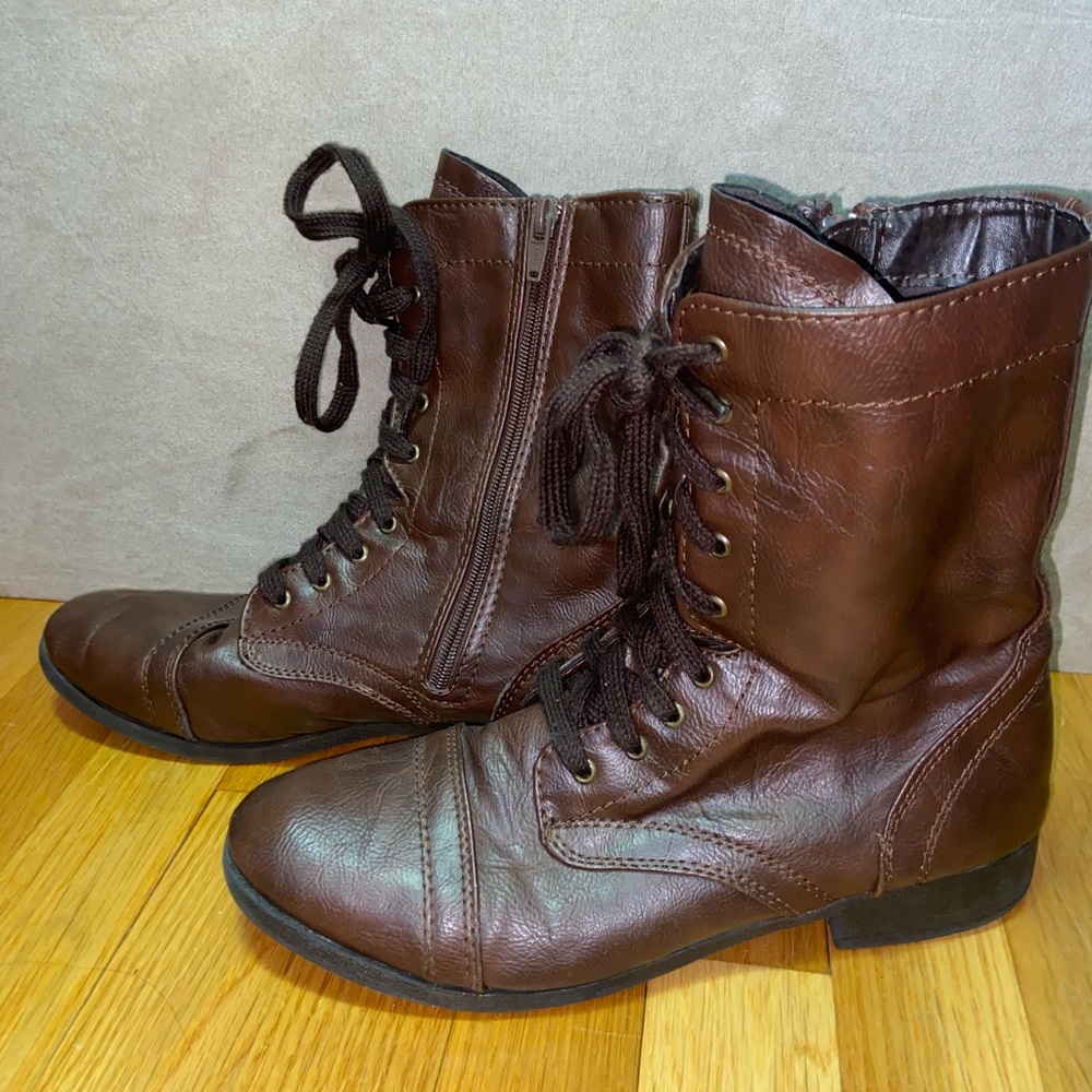 Brown Combat Boots! - image 1